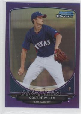 2013 Bowman - Prospects Chrome - Purple Refractor #BCP12 - Collin Wiles /199