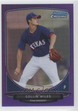 2013 Bowman - Prospects Chrome - Purple Refractor #BCP12 - Collin Wiles /199