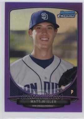 2013 Bowman - Prospects Chrome - Purple Refractor #BCP42 - Matt Wisler /199