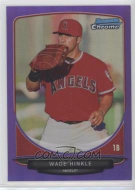 2013 Bowman - Prospects Chrome - Purple Refractor #BCP57 - Wade Hinkle /199