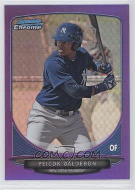 2013 Bowman - Prospects Chrome - Purple Refractor #BCP82 - Yeicok Calderon /199