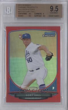 2013 Bowman - Prospects Chrome - Red Refractor #BCP26 - Cory Hall /5 [BGS 9.5 GEM MINT]
