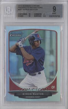 2013 Bowman - Prospects Chrome - Refractor #BCP1 - Byron Buxton /500 [BGS 9 MINT]