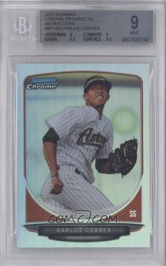 2013 Bowman - Prospects Chrome - Refractor #BCP100 - Carlos Correa /500 [BGS 9 MINT]