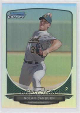 2013 Bowman - Prospects Chrome - Refractor #BCP48 - Nolan Sanburn /500