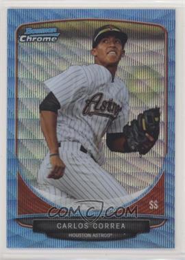 2013 Bowman - Prospects Chrome - Wrapper Redemption Blue Wave Refractor #BCP100 - Carlos Correa