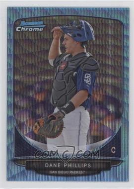 2013 Bowman - Prospects Chrome - Wrapper Redemption Blue Wave Refractor #BCP18 - Dane Phillips