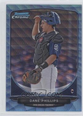 2013 Bowman - Prospects Chrome - Wrapper Redemption Blue Wave Refractor #BCP18 - Dane Phillips