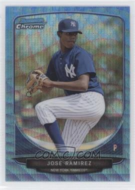 2013 Bowman - Prospects Chrome - Wrapper Redemption Blue Wave Refractor #BCP37 - Jose Ramirez