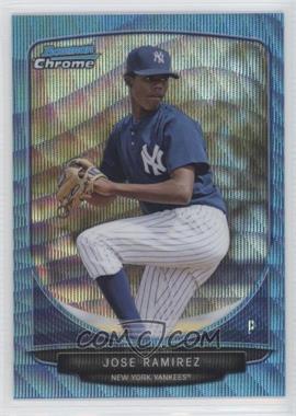 2013 Bowman - Prospects Chrome - Wrapper Redemption Blue Wave Refractor #BCP37 - Jose Ramirez