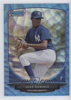 2013 Bowman - Prospects Chrome - Wrapper Redemption Blue Wave Refractor #BCP37 - Jose Ramirez