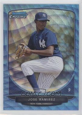 2013 Bowman - Prospects Chrome - Wrapper Redemption Blue Wave Refractor #BCP37 - Jose Ramirez