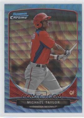 2013 Bowman - Prospects Chrome - Wrapper Redemption Blue Wave Refractor #BCP47 - Michael Taylor