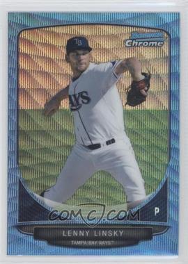 2013 Bowman - Prospects Chrome - Wrapper Redemption Blue Wave Refractor #BCP68 - Lenny Linsky