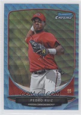 2013 Bowman - Prospects Chrome - Wrapper Redemption Blue Wave Refractor #BCP71 - Pedro Ruiz