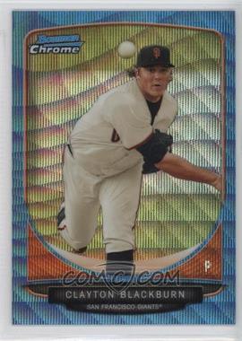 2013 Bowman - Prospects Chrome - Wrapper Redemption Blue Wave Refractor #BCP98 - Clayton Blackburn