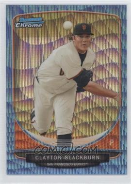 2013 Bowman - Prospects Chrome - Wrapper Redemption Blue Wave Refractor #BCP98 - Clayton Blackburn