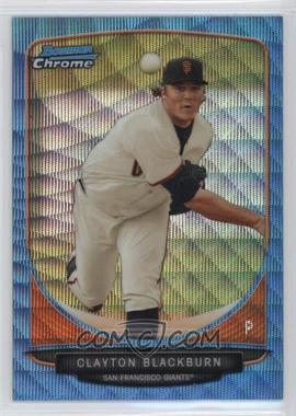 2013 Bowman - Prospects Chrome - Wrapper Redemption Blue Wave Refractor #BCP98 - Clayton Blackburn