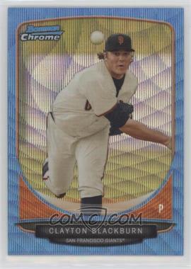 2013 Bowman - Prospects Chrome - Wrapper Redemption Blue Wave Refractor #BCP98 - Clayton Blackburn