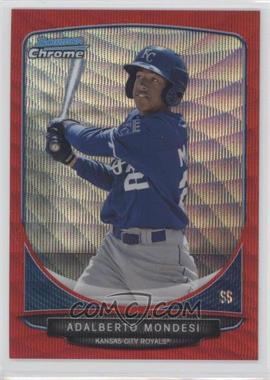 2013 Bowman - Prospects Chrome - Wrapper Redemption Red Wave Refractor #BCP103 - Adalberto Mondesi /25