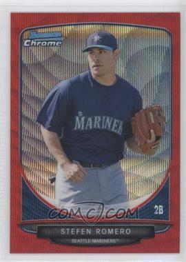 2013 Bowman - Prospects Chrome - Wrapper Redemption Red Wave Refractor #BCP106 - Stefen Romero /25