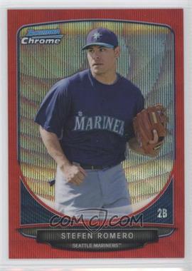 2013 Bowman - Prospects Chrome - Wrapper Redemption Red Wave Refractor #BCP106 - Stefen Romero /25