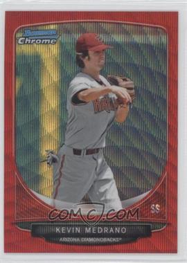 2013 Bowman - Prospects Chrome - Wrapper Redemption Red Wave Refractor #BCP108 - Kevin Medrano /25