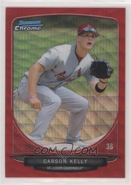 2013 Bowman - Prospects Chrome - Wrapper Redemption Red Wave Refractor #BCP19 - Carson Kelly /25