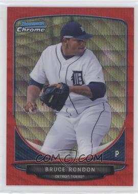 2013 Bowman - Prospects Chrome - Wrapper Redemption Red Wave Refractor #BCP24 - Bruce Rondon /25