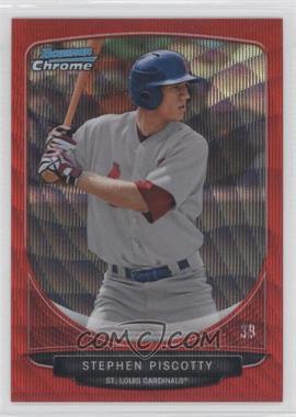 2013 Bowman - Prospects Chrome - Wrapper Redemption Red Wave Refractor #BCP52 - Stephen Piscotty /25