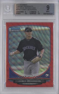 2013 Bowman - Prospects Chrome - Wrapper Redemption Red Wave Refractor #BCP65 - Corey Dickerson /25 [BGS 9 MINT]