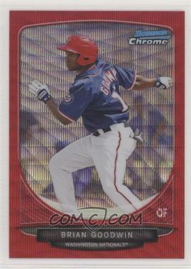 2013 Bowman - Prospects Chrome - Wrapper Redemption Red Wave Refractor #BCP76 - Brian Goodwin /25