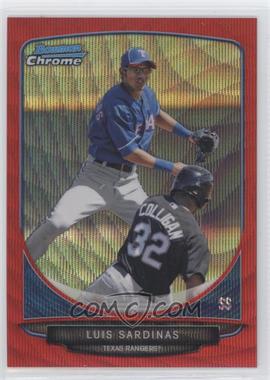 2013 Bowman - Prospects Chrome - Wrapper Redemption Red Wave Refractor #BCP84 - Luis Sardinas /25