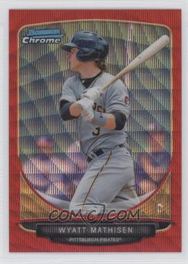 2013 Bowman - Prospects Chrome - Wrapper Redemption Red Wave Refractor #BCP87 - Wyatt Mathisen /25