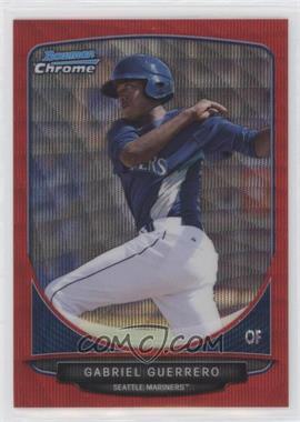 2013 Bowman - Prospects Chrome - Wrapper Redemption Red Wave Refractor #BCP91 - Gabriel Guerrero /25