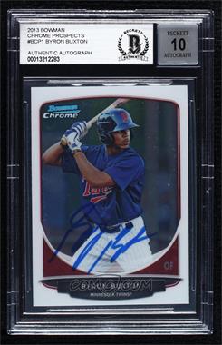 2013 Bowman - Prospects Chrome #BCP1 - Byron Buxton [BAS Authentic]