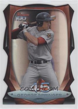 2013 Bowman - Top 100 Prospects - Die-Cut Refractor #BTP-45 - George Springer /99