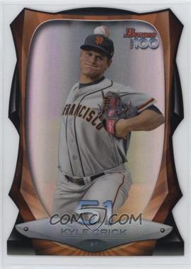 2013 Bowman - Top 100 Prospects - Die-Cut Refractor #BTP-51 - Kyle Crick /99