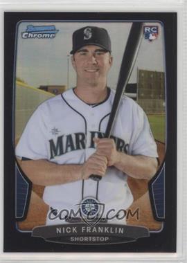 2013 Bowman Chrome - [Base] - Black Refractor #140 - Nick Franklin /15