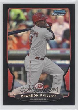 2013 Bowman Chrome - [Base] - Black Refractor #94 - Brandon Phillips /15