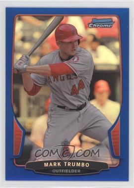 2013 Bowman Chrome - [Base] - Blue Refractor #125 - Mark Trumbo /250