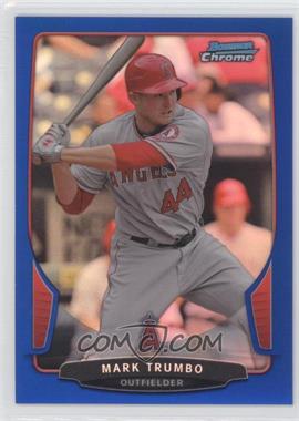 2013 Bowman Chrome - [Base] - Blue Refractor #125 - Mark Trumbo /250