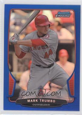 2013 Bowman Chrome - [Base] - Blue Refractor #125 - Mark Trumbo /250