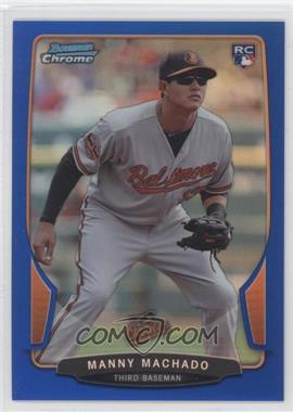 2013 Bowman Chrome - [Base] - Blue Refractor #205 - Manny Machado /250