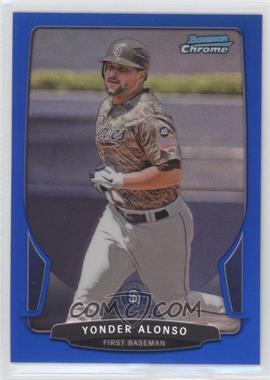 2013 Bowman Chrome - [Base] - Blue Refractor #22 - Yonder Alonso /250