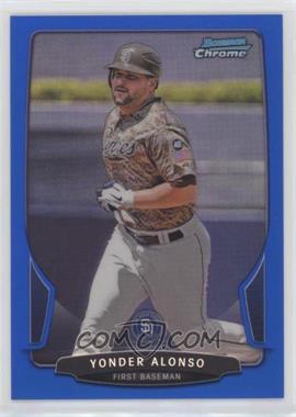 2013 Bowman Chrome - [Base] - Blue Refractor #22 - Yonder Alonso /250