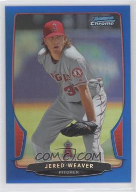 2013 Bowman Chrome - [Base] - Blue Refractor #63 - Jered Weaver /250