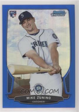 2013 Bowman Chrome - [Base] - Blue Refractor #71 - Mike Zunino /250 [Noted]