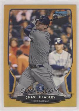 2013 Bowman Chrome - [Base] - Gold Refractor #195 - Chase Headley /50