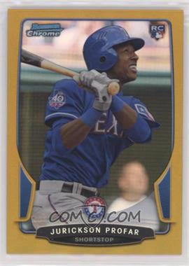 2013 Bowman Chrome - [Base] - Gold Refractor #57 - Jurickson Profar /50 [EX to NM]